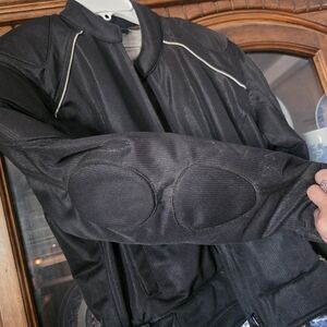 WOMEN's - SMALL Black Motorcycle Textile Jacket - GERICKE